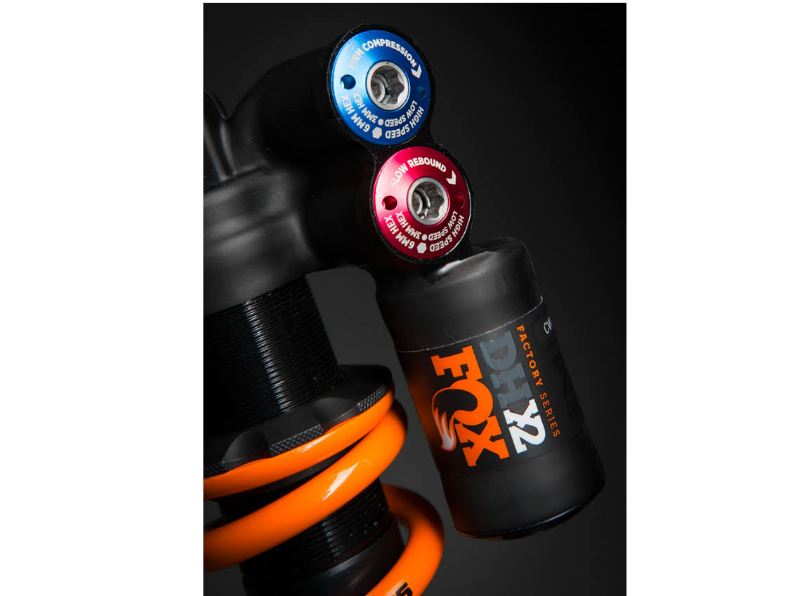 Fox DHX2 Factory Rear Shock Metric 230x65mm 2-Position Lever Ti-Nitride Coat