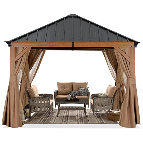 ABCCANOPY Hardtop Gazebo 8x8 - Outdoor Metal Hard Top Gazebo