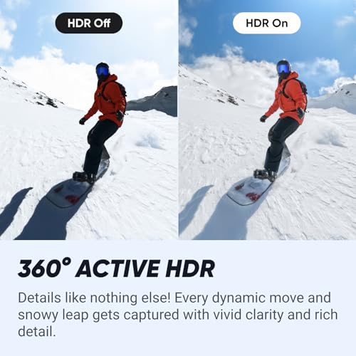 Insta360 X4 Standard Bundle - Waterproof 8K 360 Action Camera, 4K Wide-Angle Video, Invisible Selfie Stick Effect, Removable Lens Guards