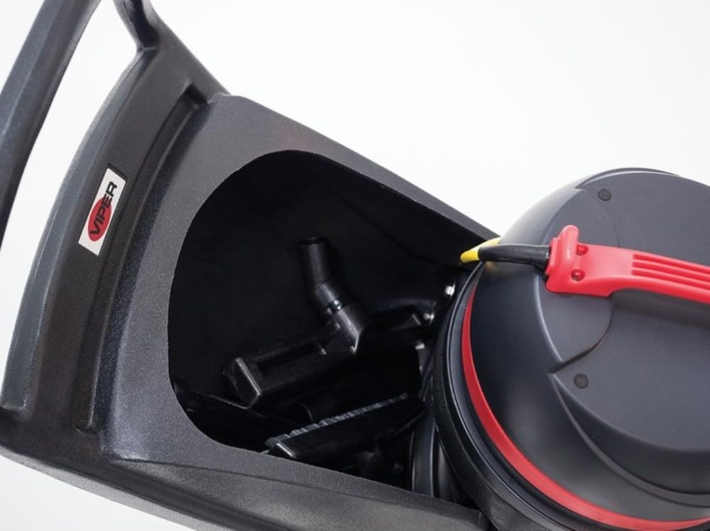 Viper Cleaning Equipment SN18WD Shovelnose 18 gal Wet/Dry Vacuum, 24" Cleaning Path, 2 10" Non-Marking Wheels, 50' Power Cable, 2 Stage Vacuum Motor