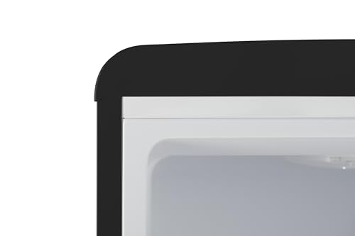 iio 7 Cu Ft Bottom Freezer Retro Refrigerator, Small, with Mini Fridge for Bedroom, 3 Glass replacement Shelves, LED Light,1 Crisper, 2 Drawers