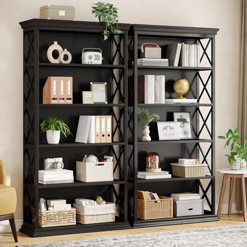 Tribesigns 6-Tier Bookcase, 71 Inches Industrial Bookshelves and Bookcases