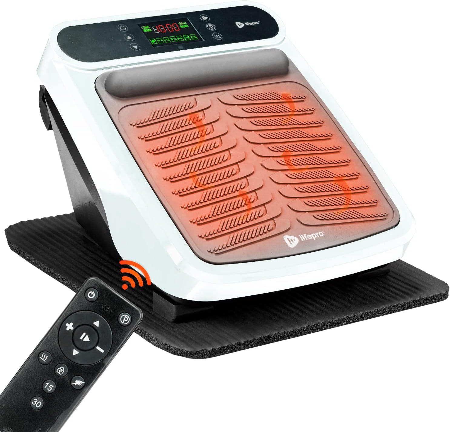 LifePro Foot Massager for Neuropathy - Relaxing Calf & Foot Therapy - Foot Massager with Heat Option for Maximum Soothing Effect