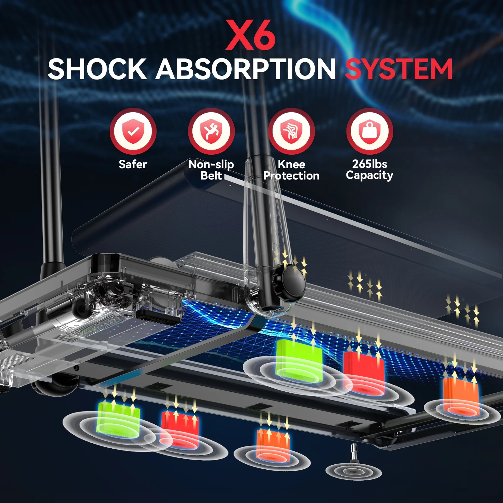 Pooboo 2 in 1 Under Desk Treadmill Black 2.5HP Folding Treadmill Walking Jogging Machine with App & Remote Control Led Touch Screen Walking Pad for