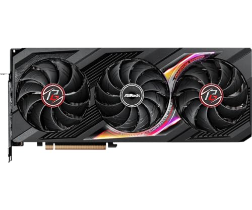 ASRock AMD Radeon RX 7700 XT Challenger 12GB GDDR6 192-bit 0dB Silent Cooling 7680 x 4320 DisplayPort HDMI LED Indicator 18Gbps Dual Fan Graphics Card