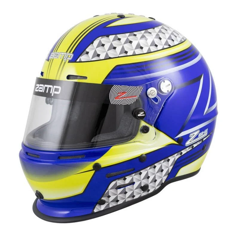 Zamp RZ-62 Graphic Helmet - Blue/Green - Medium H764C36M