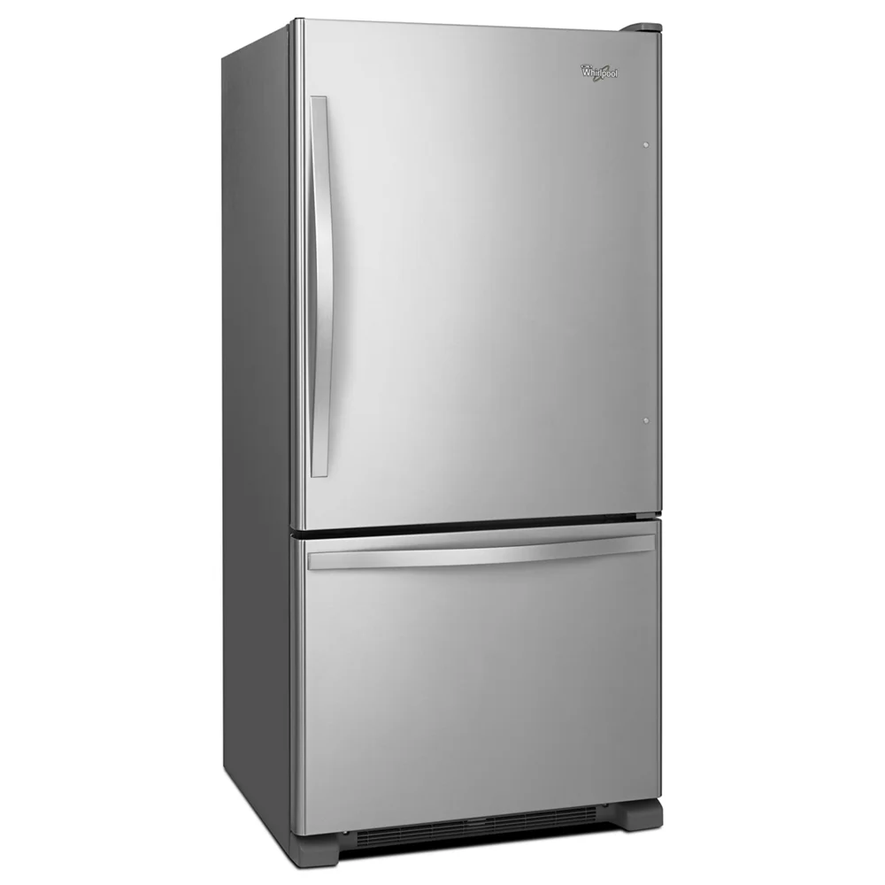 Whirlpool® Brand New WRB322DMBM - 33-inches wide Bottom-Freezer Refrigerator with Spill Guard™ Glass Shelves - 22 Cu. ft