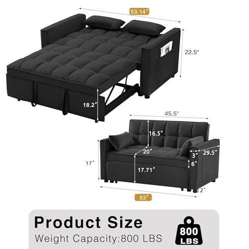 3 in 1 Convertible Sleeper Sofa Bed