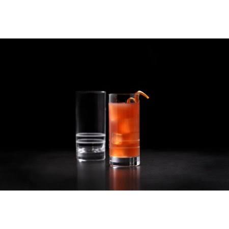 Crafthouse by Fortessa Signature Etched Iced Beverage Collins Cocktail 16.2 oz. Highball Glass (Set of 4)