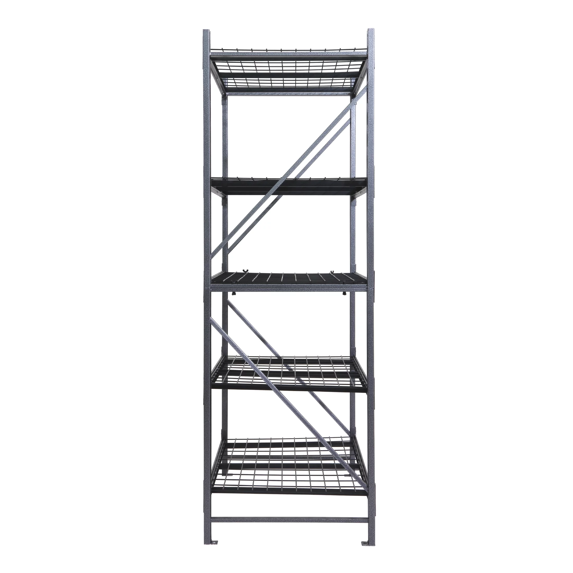 Stronghold Garage Gear Heavy Duty 5-Shelf Metal Rack Wire Decking in Textured Gray, 1000lb per Shelf