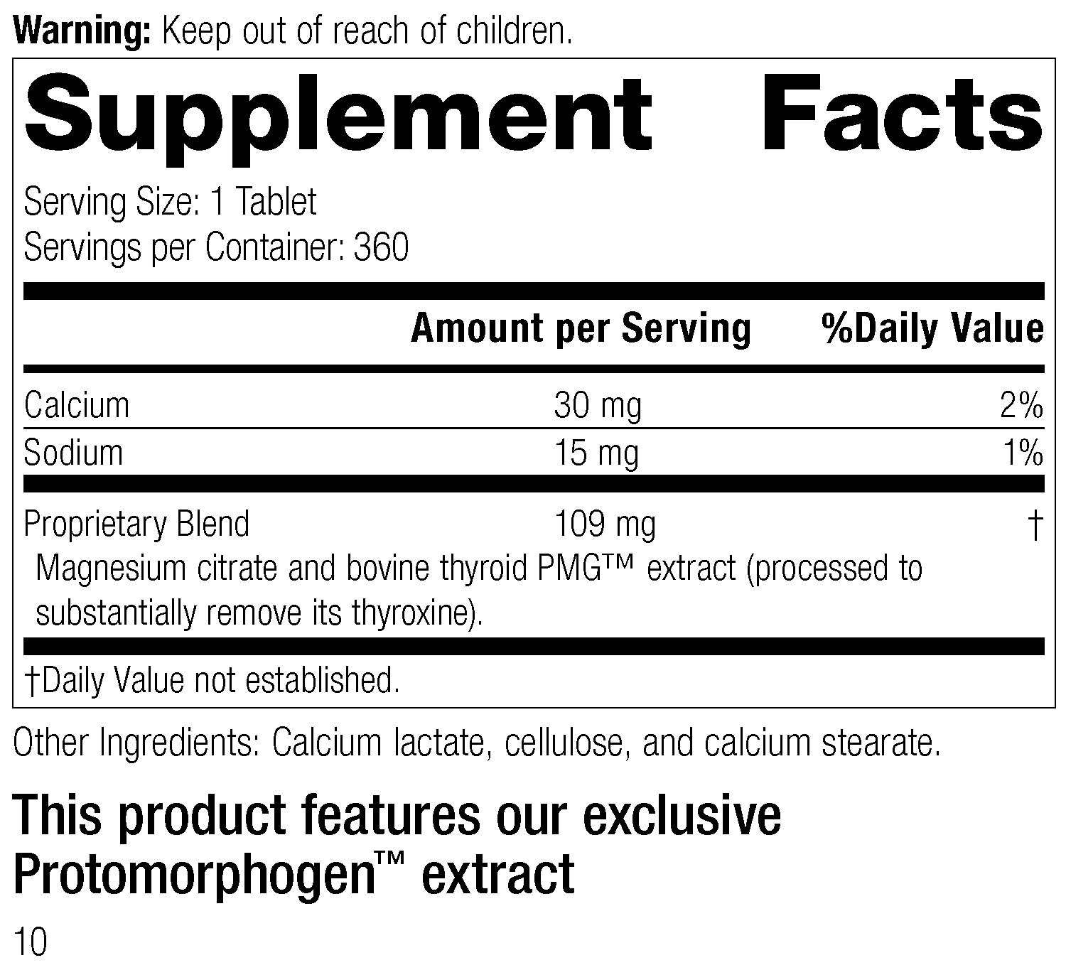 Thytrophin PMG®, 360 Tablets - Kansas Nuitrition - HNZSDS