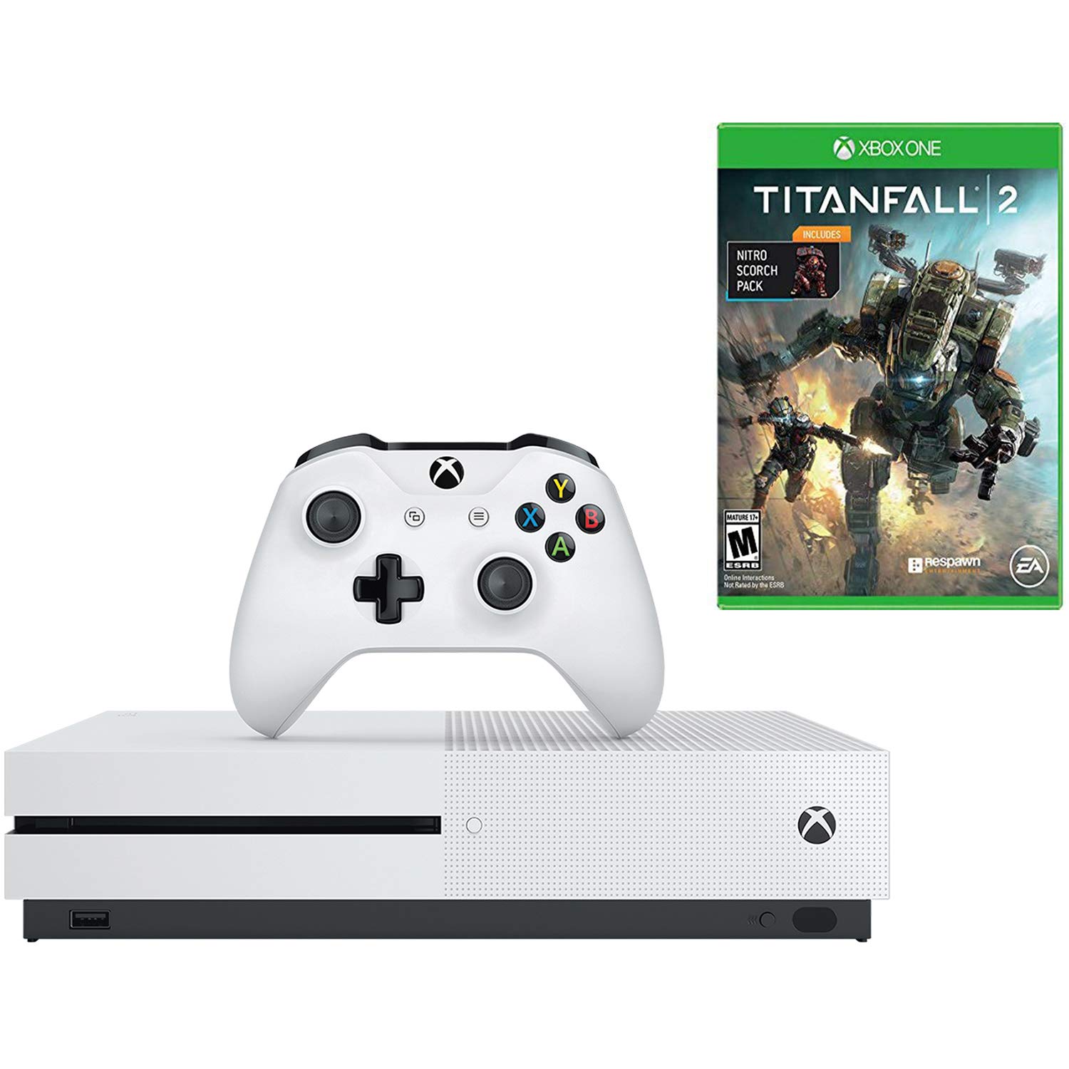 Microsoft Xbox One S Gaming Console 1TB 4K BluRay Console and Titanfall 2 Bundle