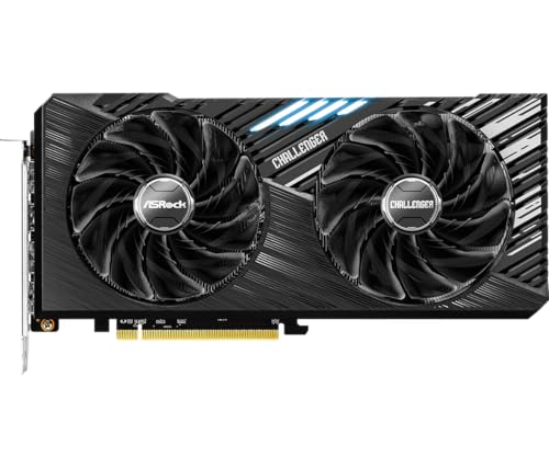 ASRock AMD Radeon RX 7700 XT Challenger 12GB GDDR6 192-bit 0dB Silent Cooling 7680 x 4320 DisplayPort HDMI LED Indicator 18Gbps Dual Fan Graphics Card