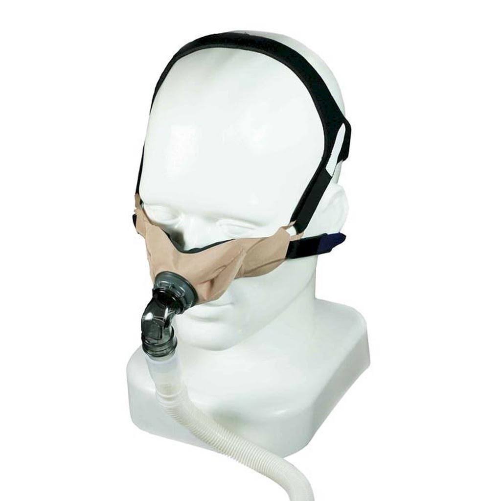 Circadiance SleepWeaver Elan Soft Cloth Nasal CPAP Mask - Beige Medium - 100518