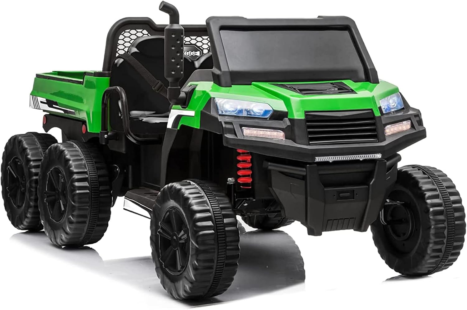 sopbost 2 Seater Ride On Car Ride on Dump Truck 12V 14Ah 4WD Battery Powered Ride On Tractor with Remote Control 6 Wheels Electric Ride on Toys Truck