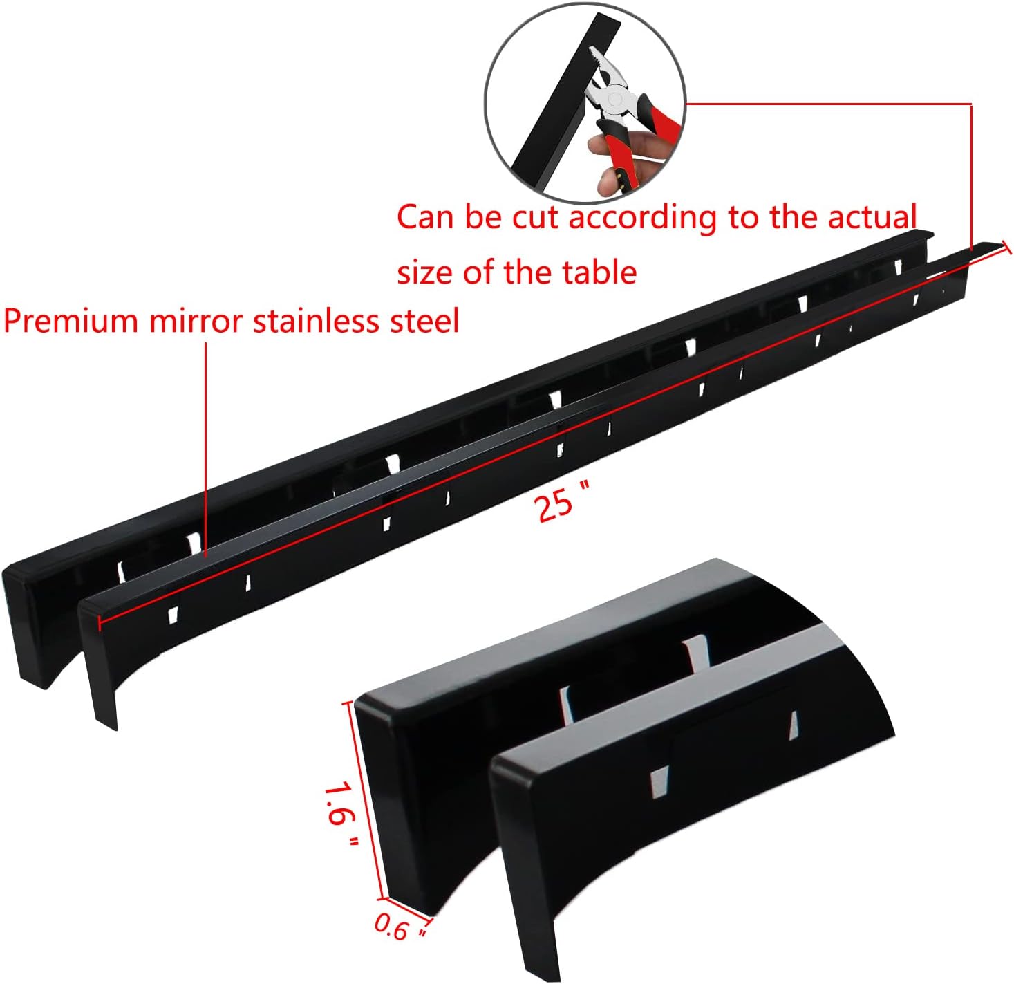 Stove Gap Covers Stainless Steel-Will Not Melt and Burn Like Silicone Covers Can,Heat Resistant and Easy to Clean,Kitchen Stove Counter Gap Cover