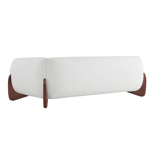 Christopher Knight Home Almab 82 Inches Sofa Couch, Cozy Boucle Upholstered 3-Seater Sofa, Wood Frame Couch, Comfy Couches for Living Room and Office