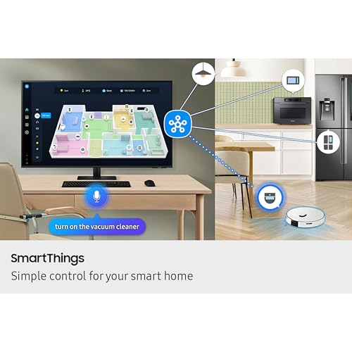 Samsung 43&rdquo; Smart Monitor M7 (M70F) 4K UHD Display, Samsung Vision AI, Smart TV Apps, Gaming Hub, USB-C, HDMI and USB-A, Black, LS43FM702UNXZA