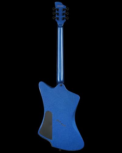WestCreek Mirage Solid Body Electric Guitar, Mahogany Body, Maple Neck, Ebony Fretboard, Rounded End Frets, Bone Nut, 24 Frets (Black)