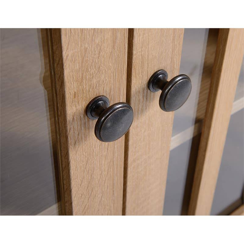 Legacy Home 58.38x22 Transitional Wood 4 Door Accent Cabinet in Light Oak - STG-C1910163-CYM