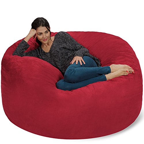 Chill Sack Bean Bag Chair - 5' Giant Memory Foam Lounge Chair with Soft Microfiber Cover – Cozy Furniture for Living Room, Dorm