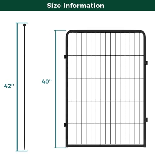 FXW Rollick Dog Playpen for Yard, RV Camping, 32 inch 16 Panels for Small and Medium Dogs│Patented