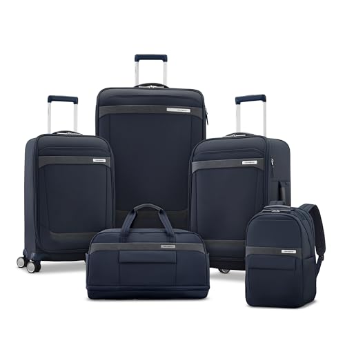 Samsonite Elevation Plus 22-Inch Carry-On - Expandable Softside Spinner Luggage - Cypress Green