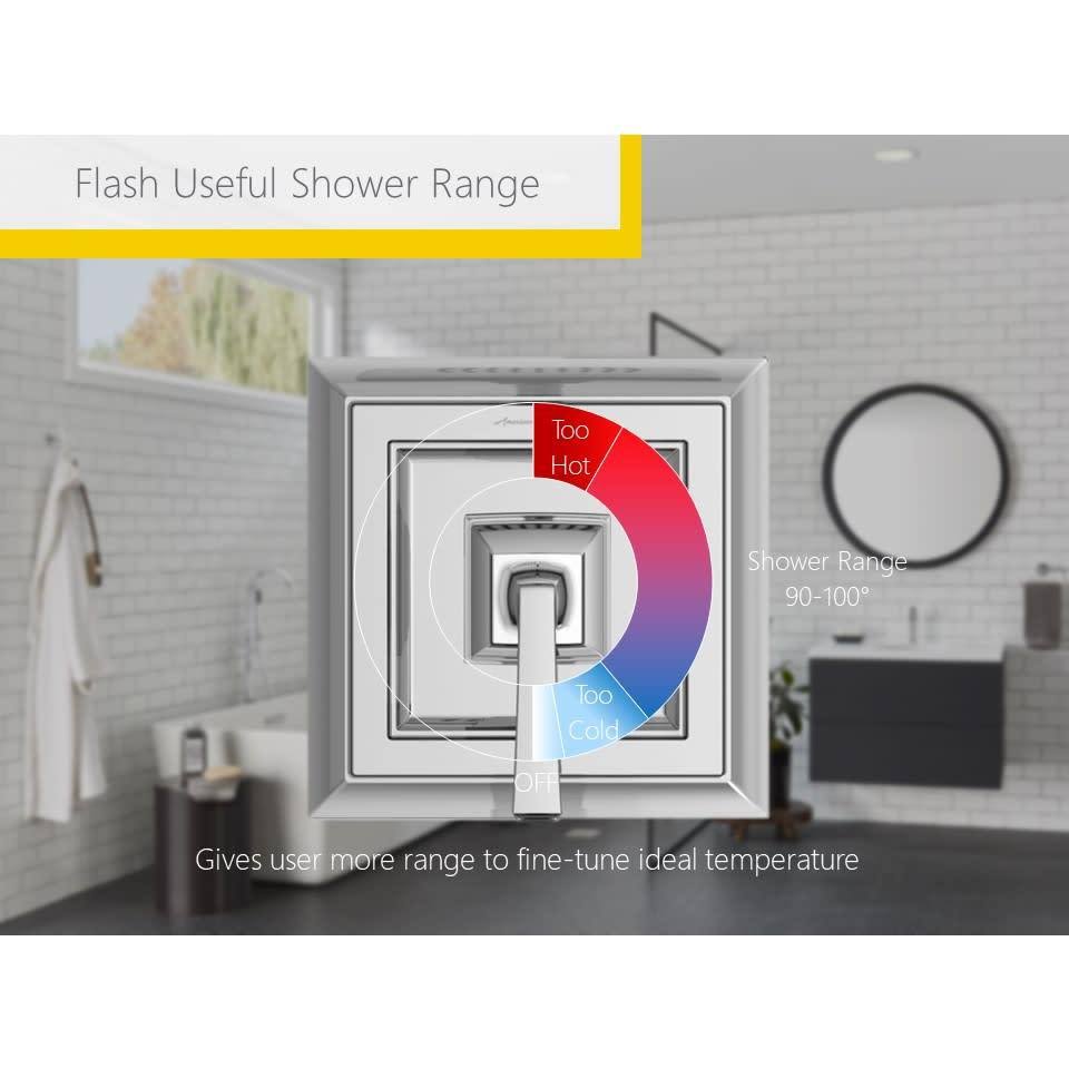 American Standard TU075507.002 Colony Pro Shower Only Trim Kit with Cartridge, Polished Chrome