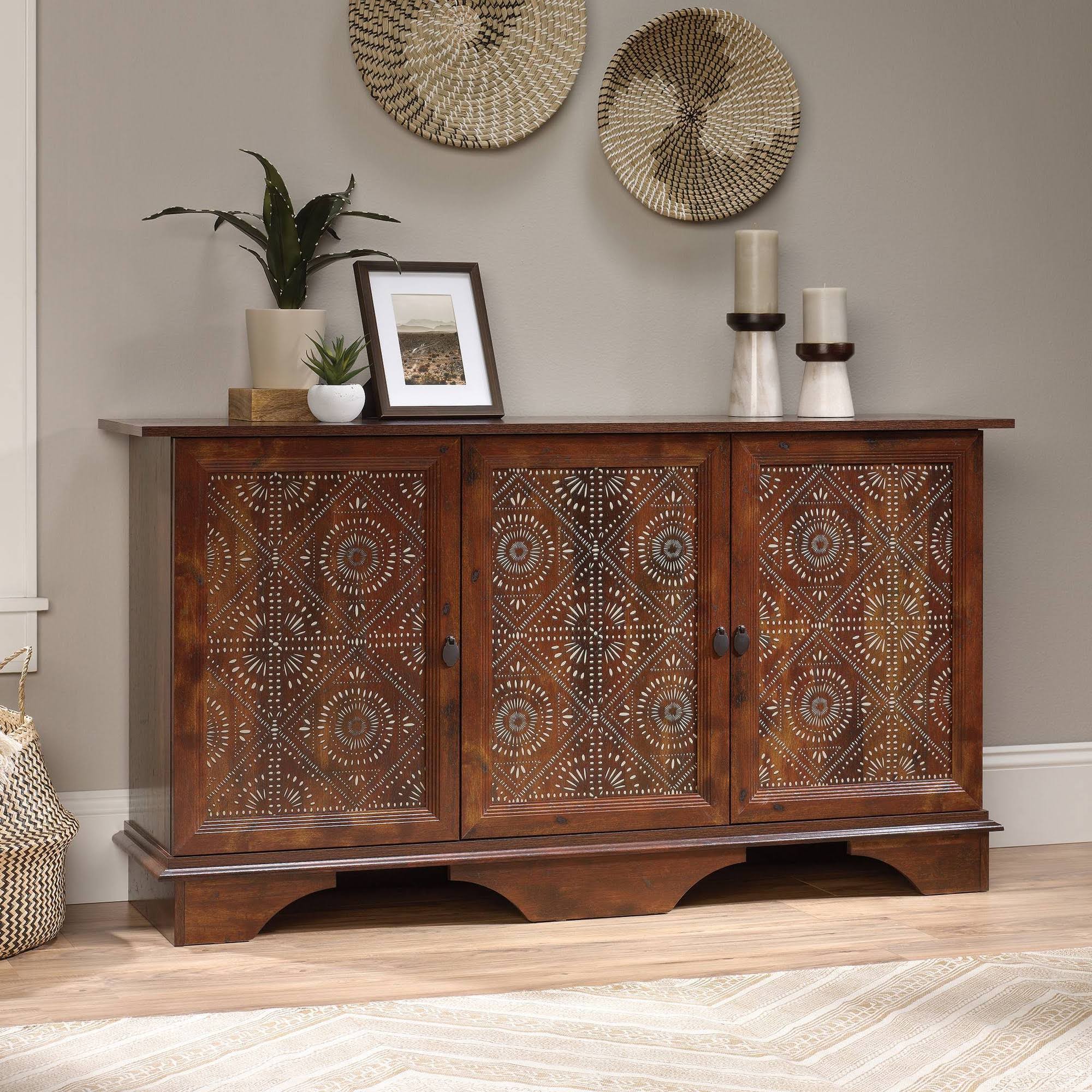 Sauder Viabella Curado Cherry Storage Cabinet