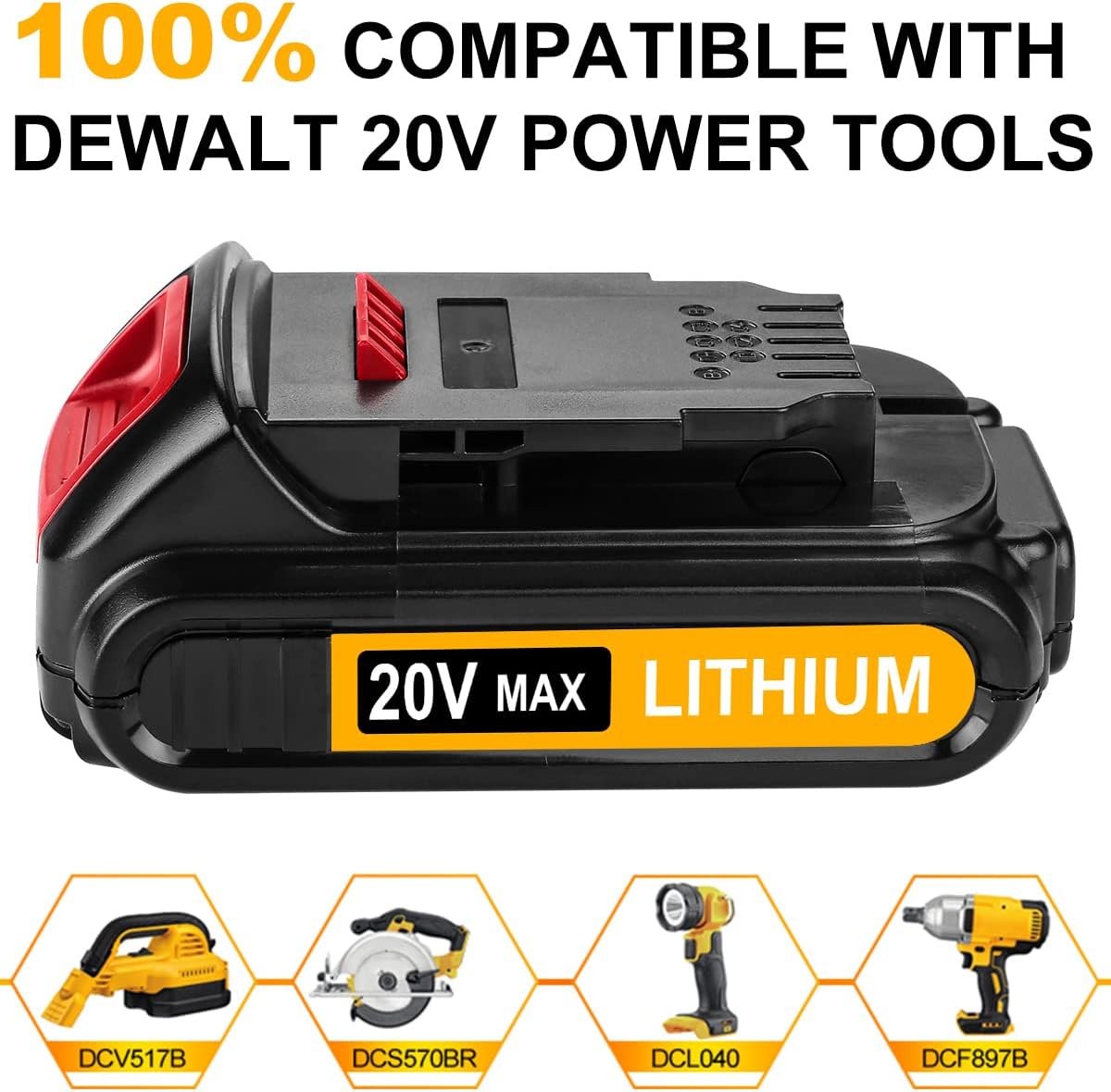 Energup 2Pack 20Volt Replacement Dewalt 20V Lithium Battery Charger Kit + DCB118 DCB112 Dewalt Battery Charger for Dewalt 20V Max XR 20V Battery