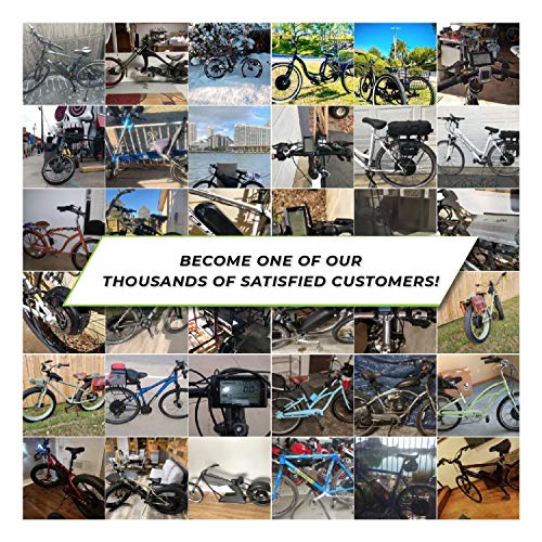 EBIKELING Waterproof Ebike Conversion Kit with Battery 26" Direct Drive Front or Rear Wheel Electric Bike Conversion Kit Ebike Battery & Charger