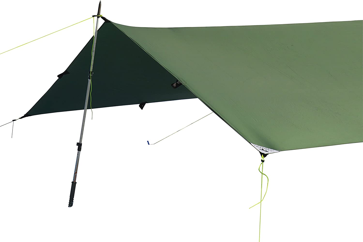 QCAI Silnylon Tarp - 11.6 Oz. - Ultralight Backpacking Tarp or Hammock Tarp (Grey, 8' x 10')