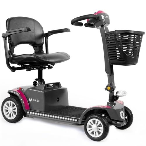 Cruiser Powered Mobility Scooters with Lengthened Legroom, 3.75MPH Max Speed & Up to 15 Miles Range