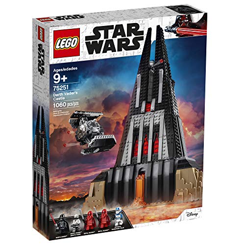 LEGO Star Wars Darth Vader's Castle 75251 Building Kit Includes TIE Fighter, Darth Vader Minifigures, Bacta Tank and More (1,060 Pieces)