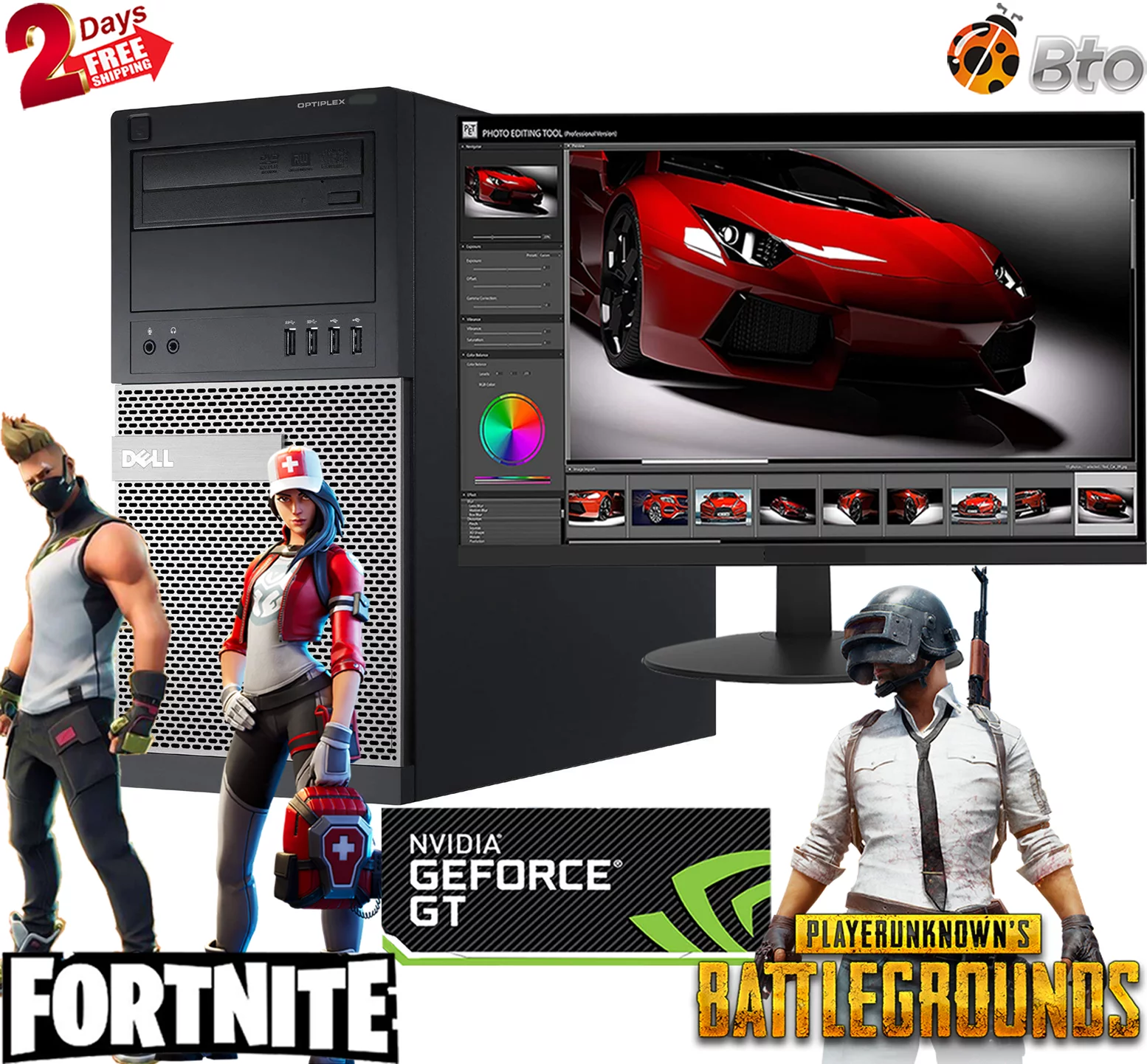 Restored Gaming Dell Desktop Tower Computer PC Intel Core i5 Processor 16GB Ram