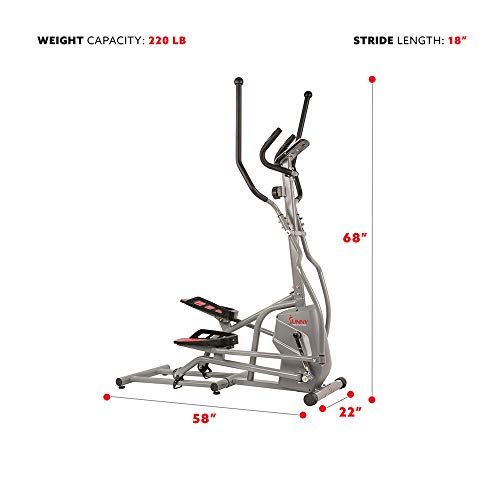 Sunny Health & Fitness Magnetic Elliptical Trainer Elliptical Machine w/Tablet Holder