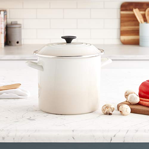 Le Creuset Enamel on Steel Stockpot, 10 qt., Olive