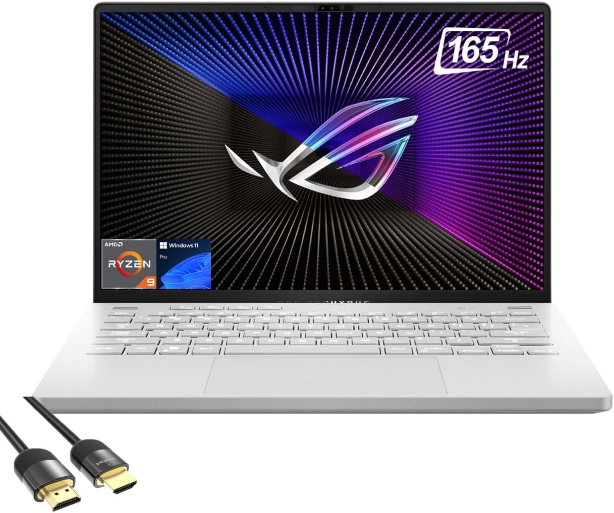 ASUS ROG Zephyrus G14 Gaming Laptop, 14" QHD 165Hz Display, AMD 8-Core Ryzen 9 7940HS, GeForce RTX 4060, 32GB DDR5, 1TB NVMe 4.0