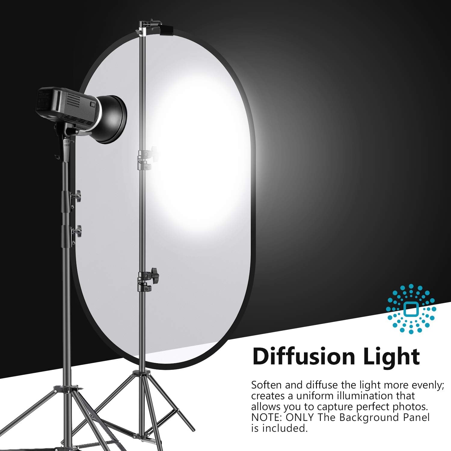 Neewer Professional Lighting Studio 5x7 feet/150x200 cm Pop out Foldable Soft Diffuser Disc Panel Reflector with Carrying Case for Studio and Outdoor
