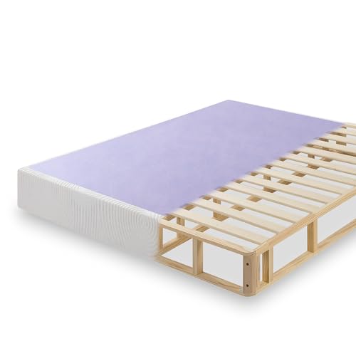 ZINUS Edgar 4 Inch Wood Box Spring, Mattress Foundation, Sturdy Wood Structure, Low Profile, Easy Assembly, King