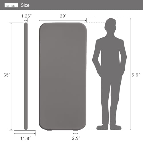 Standing Room Dividers, Privacy Divider Panel Wall, Portable Divider Separator Screen for Classroom, Office, Studio, Home, Scratch Resistance