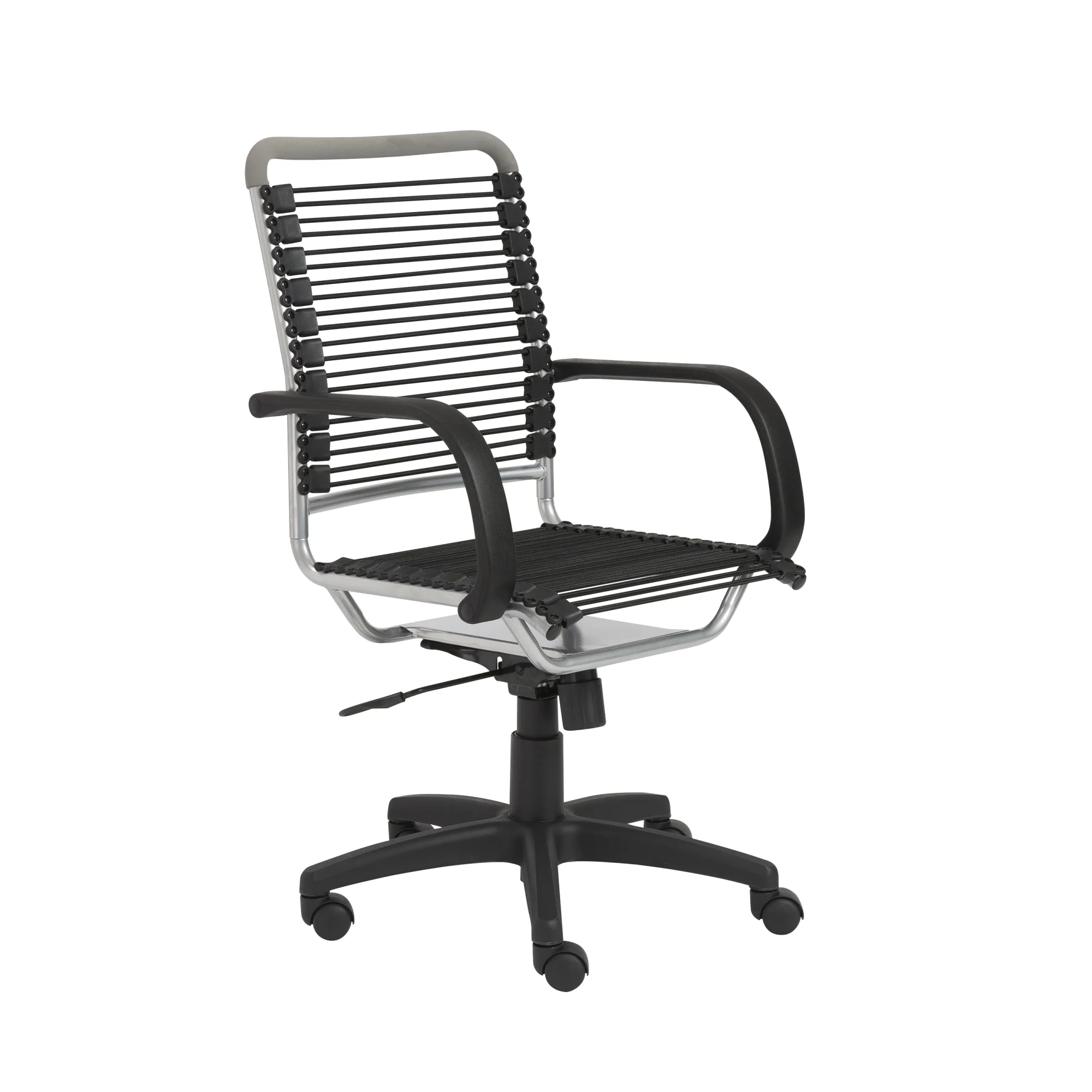 Euro Style Bungie High Back Office Chair with Fixed Arm