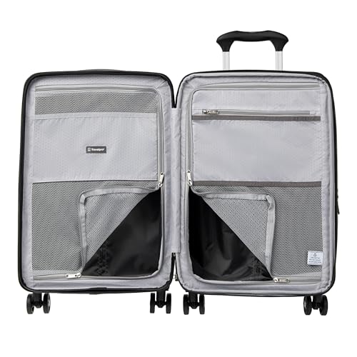 Travelpro Maxlite Air Hardside Expandable Carry on Luggage, 8 Spinner Wheels, Lightweight Hard Shell Polycarbonate Suitcase, Shadow Grey