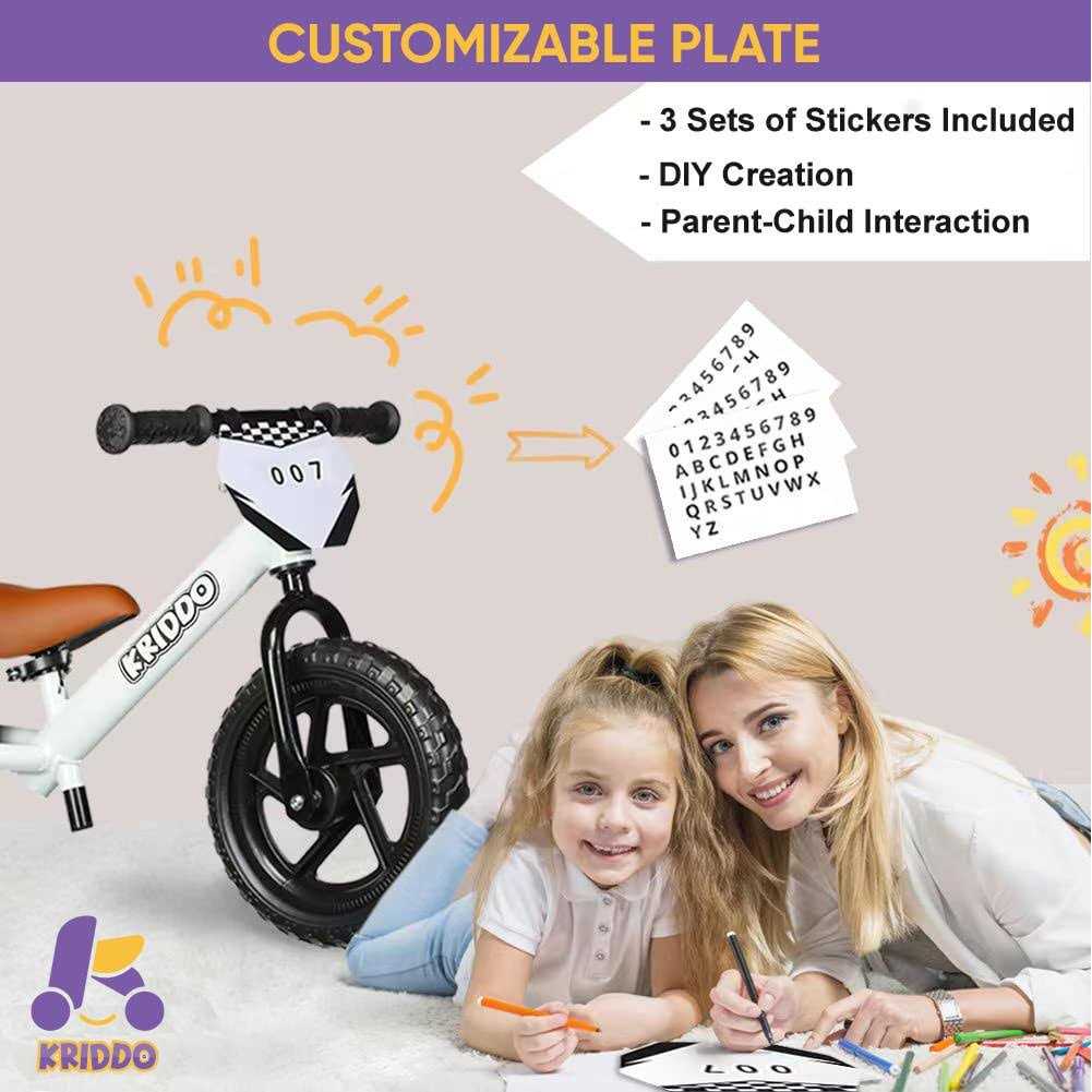 KRIDDO Toddler Balance Bike 2 Year Old Age 18 Months to 5 Years Old - Sports Supplies Online Store