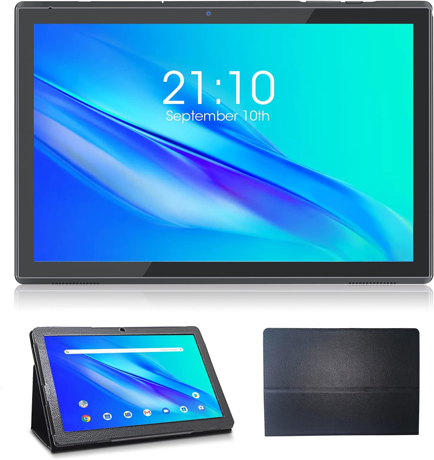 10 Inch Tablet with Case, Android 10 Tablets (GMS Certified), 3GB RAM 32GB ROM, WiFi Tablet with 5MP+8MP Dual Camera