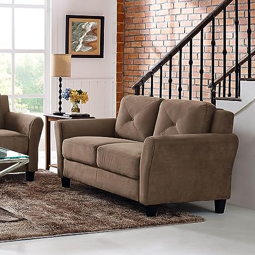 Lifestyle Solutions Harrington Loveseat, Black