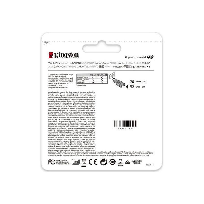 Kingston 128GB Canvas React Plus UHS-II microSDXC Memory Card