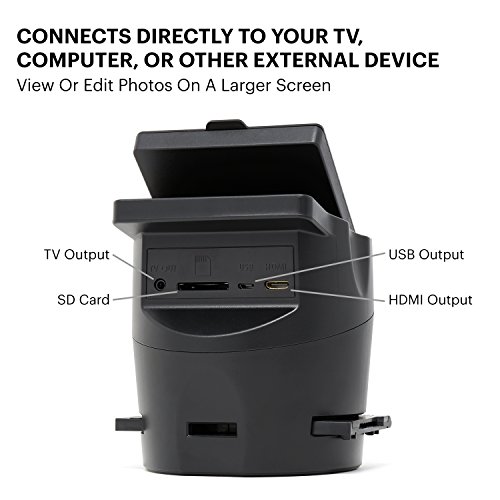 Kodak SCANZA Digital Film & Slide Scanner &ndash; Converts 35mm, 126, 110, Super 8 & 8mm Film to JPEG with 3.5" LCD, Easy-Load Inserts & Adapters