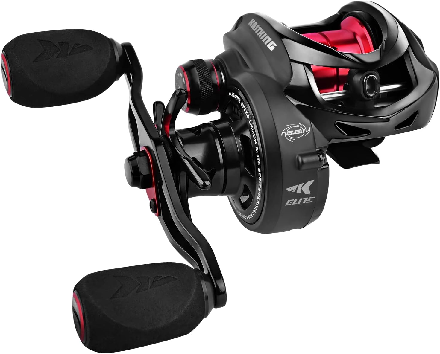 KastKing Speed Demon Elite Fishing Reel, Skipping/Deadbolt Baitcaster/World’s Fastest 10.5:1 Gear Ratio Baitcasting Reel