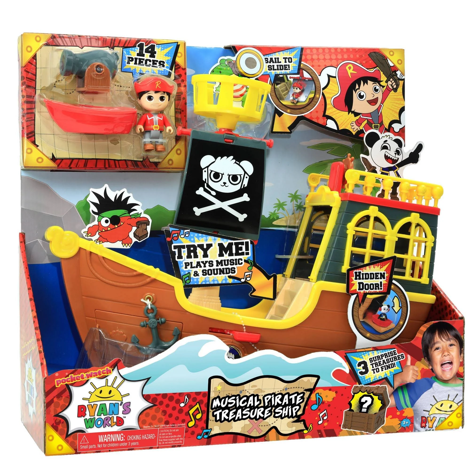 Ryan&s World Musical Pirate Treasure Ship